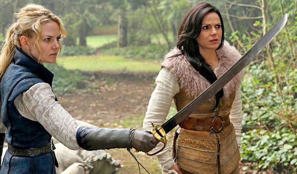 Regina and Emma on Once Upon a Time