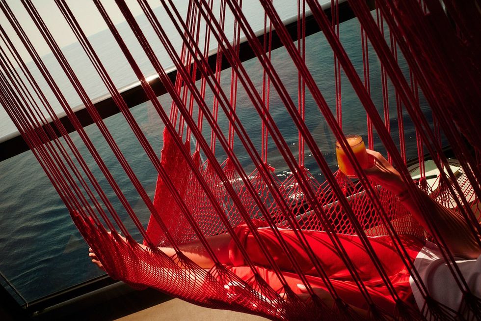 Relaxing on the balcony hammock is an unforgettable highlight
