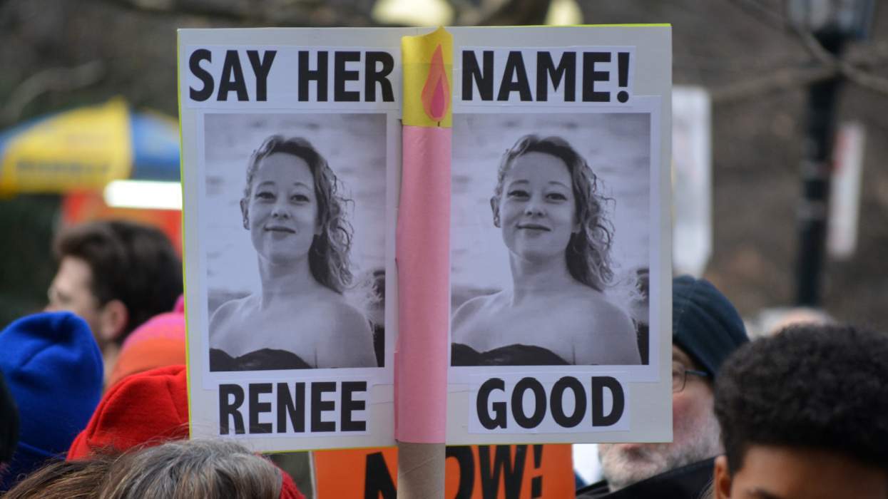 Renee Good protest sign