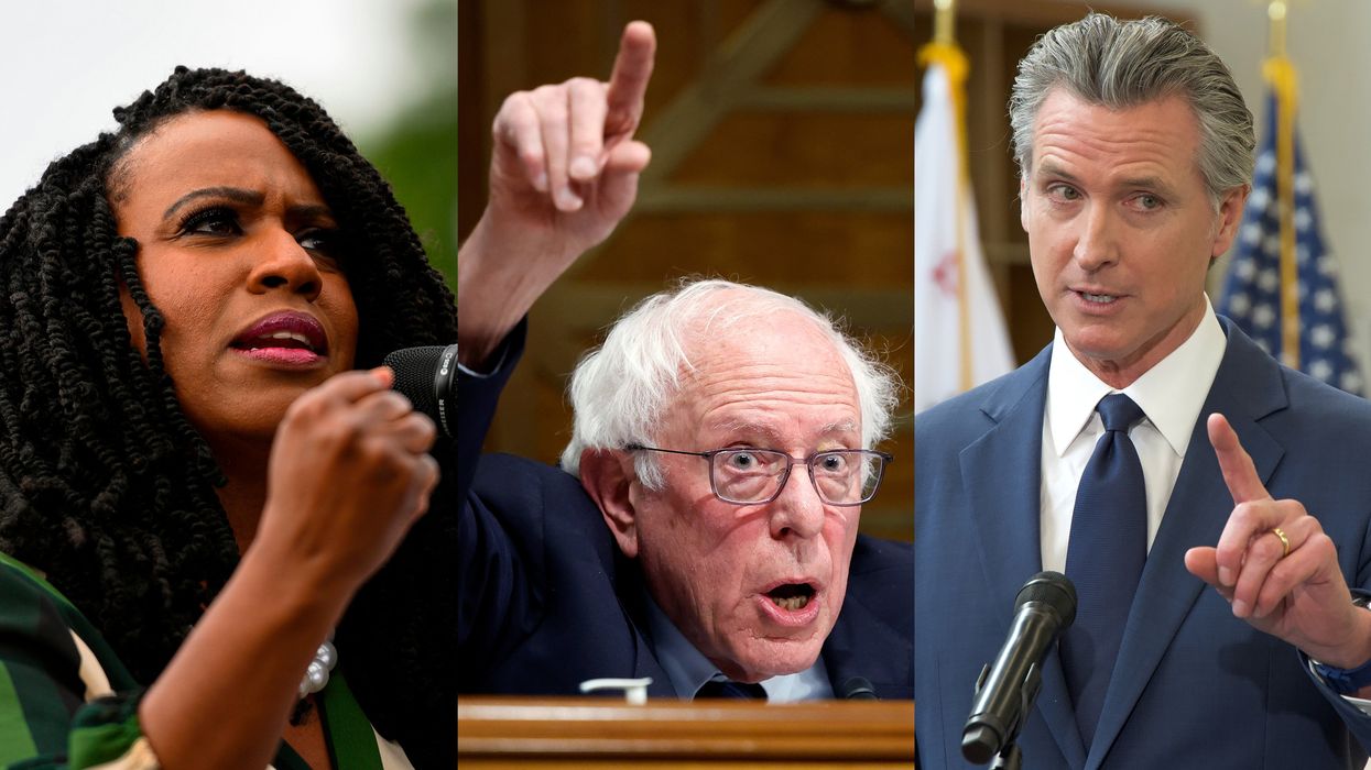 Representative Ayanna Pressley Senator Bernie Sanders Governor Gavin Newsom