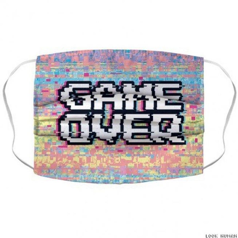 Retro Game Over Face Mask