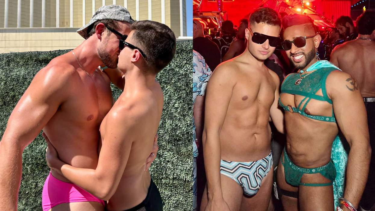Ricky Cornish with friends at EDC Las Vegas.