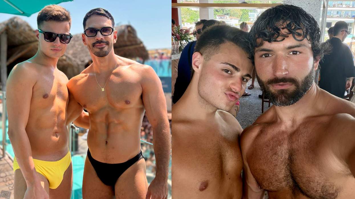 Ricky Cornish with friends at Puerto Vallarta Pride.