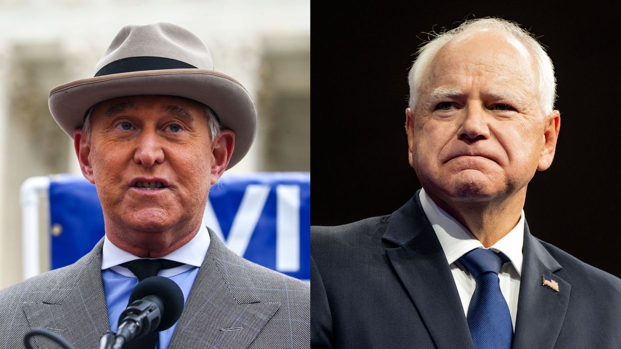 MAGA weirdo Roger Stone called Tim Walz an anti-gay slur