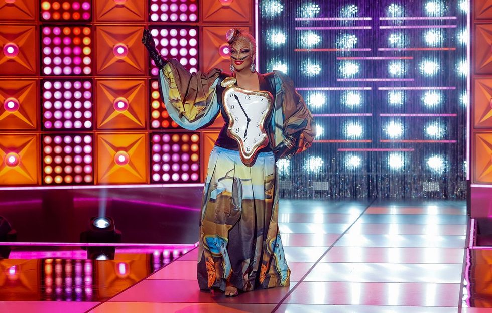 Roxxxy Andrews in a Dali inspired look