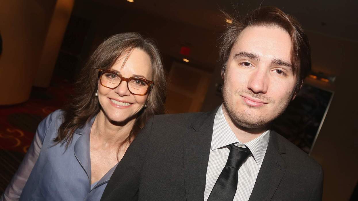 Sally Field and son Samuel Greisman pose at the The 2017 Actors Fund Gala.