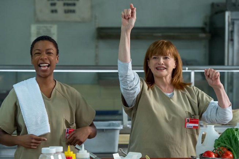 Samira Wiley and Blair Brown