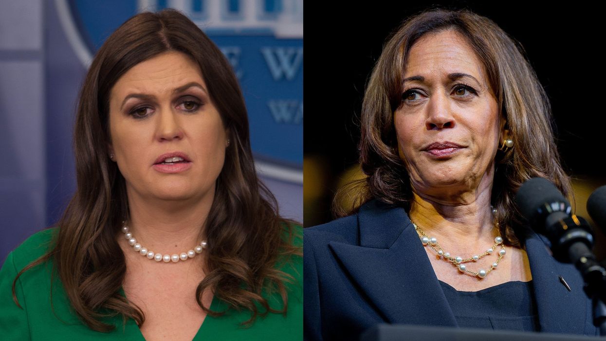 Sarah Huckabee Sander was roasted by the internet after saying Kamala Harris needs a babysitter