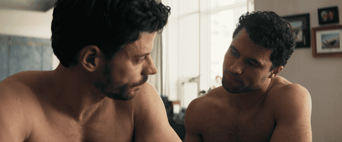 Scott and Kip in Heated Rivalry episode 3.