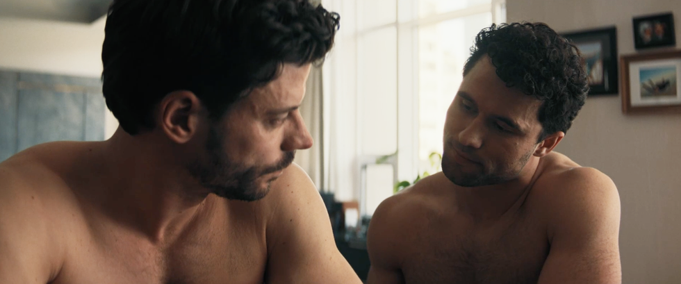 Scott and Kip in Heated Rivalry episode 3.