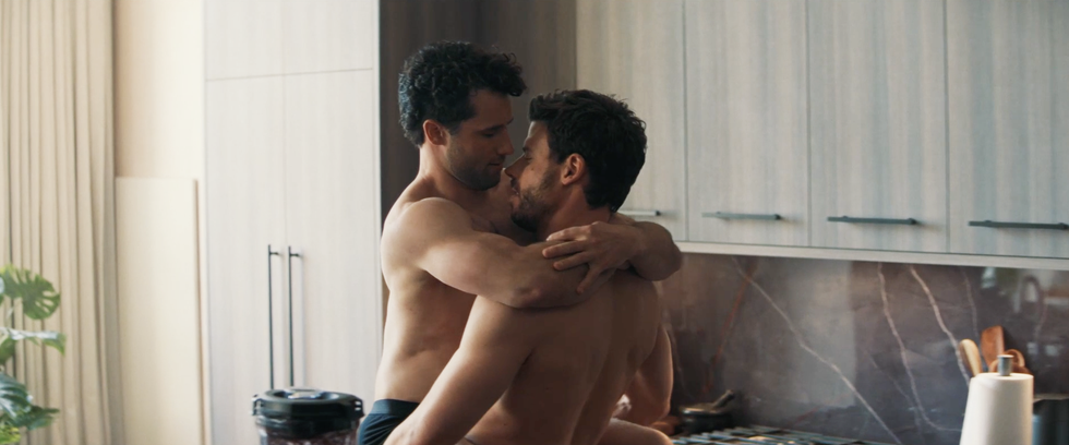 Scott Hunter and Kip Grady in 'Heated Rivalry' episode 3.