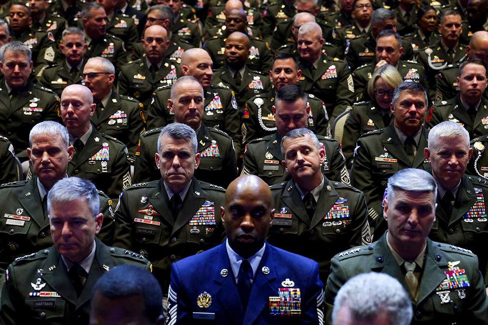 Senior military leaders at Marine Corps Base Quantico