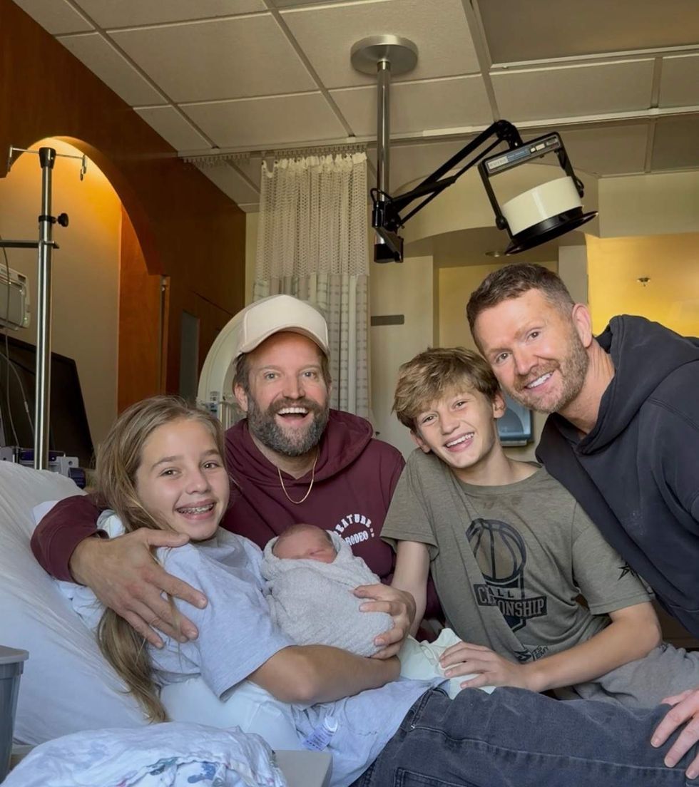 Shane McAnally and Michael Baum welcome their third child.