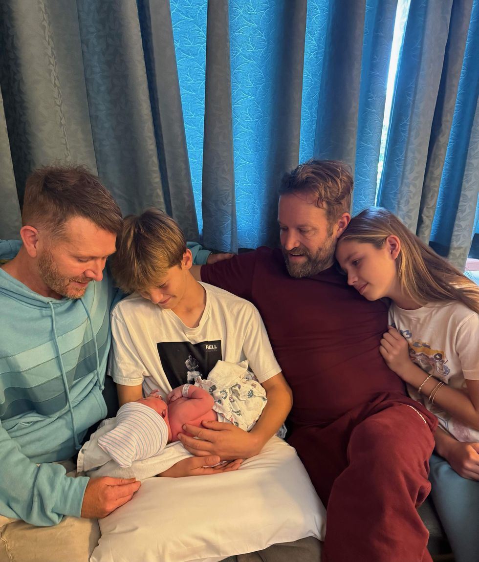 Shane McAnally and Michael Baum welcome their third child.