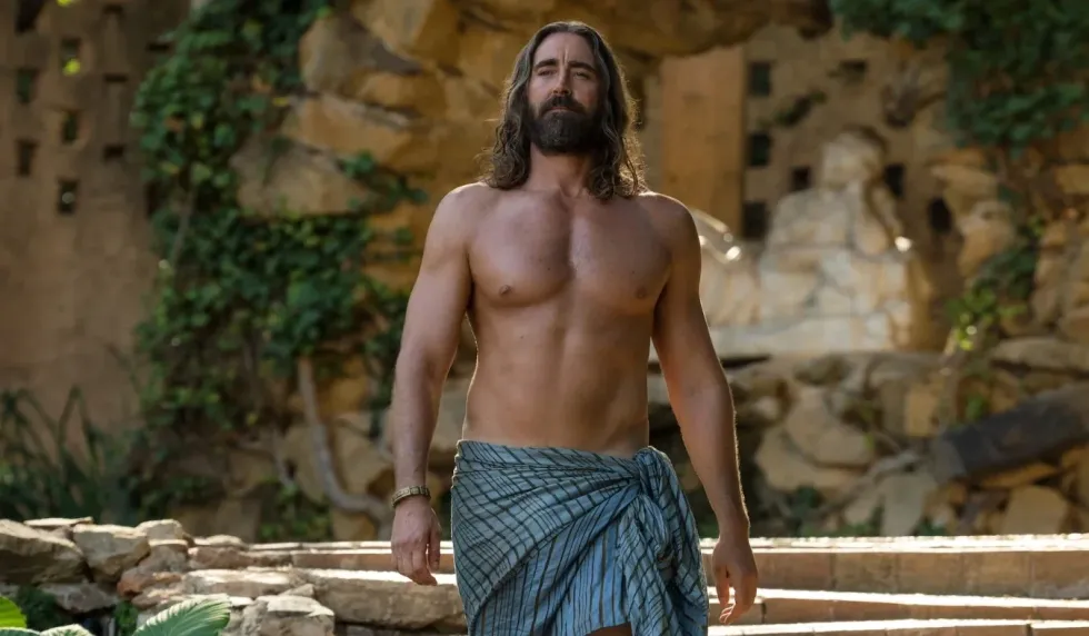 Shirtless Lee Pace in Foundation season 3