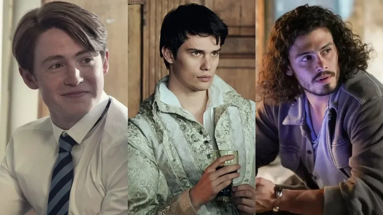 Shows with bi male characters: Heartstopper; Mary & George, Good Trouble