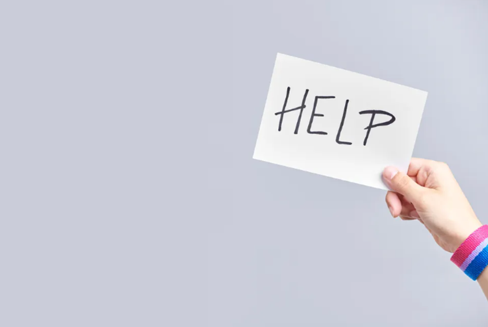 sign calling for help