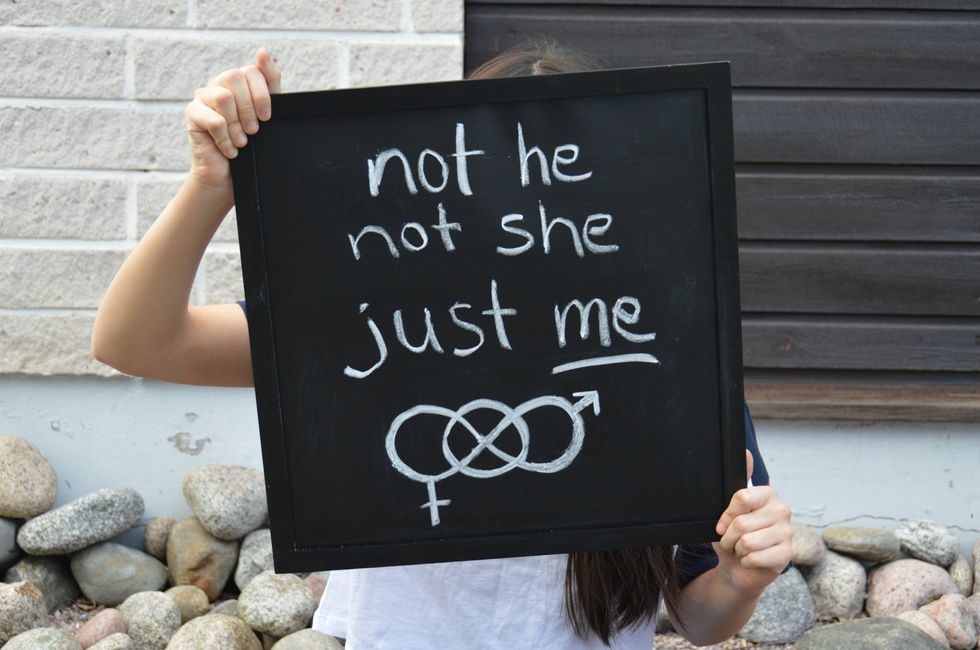 sign going against gender