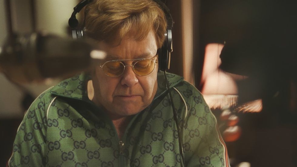 Sir Elton John in his Disney+ documentary Elton John: Never Too Late