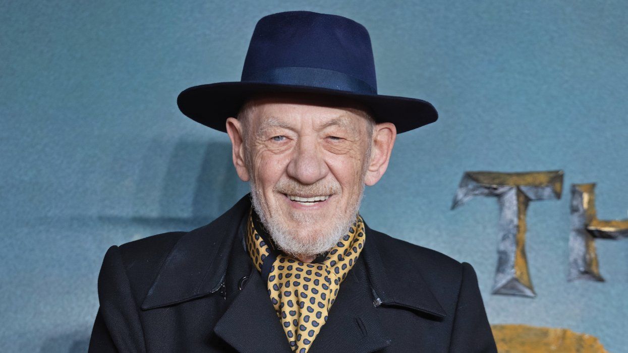 Sir Ian McKellen at the world premiere of The Lord of the Rings: The War of the Rohirrim