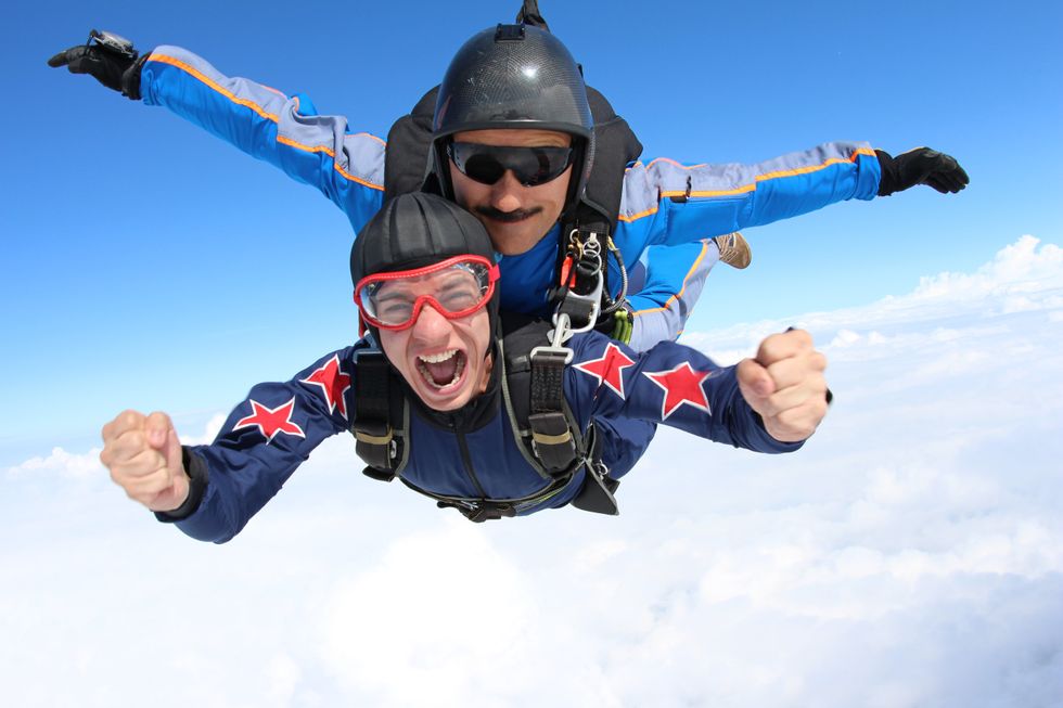 skydiving as a date
