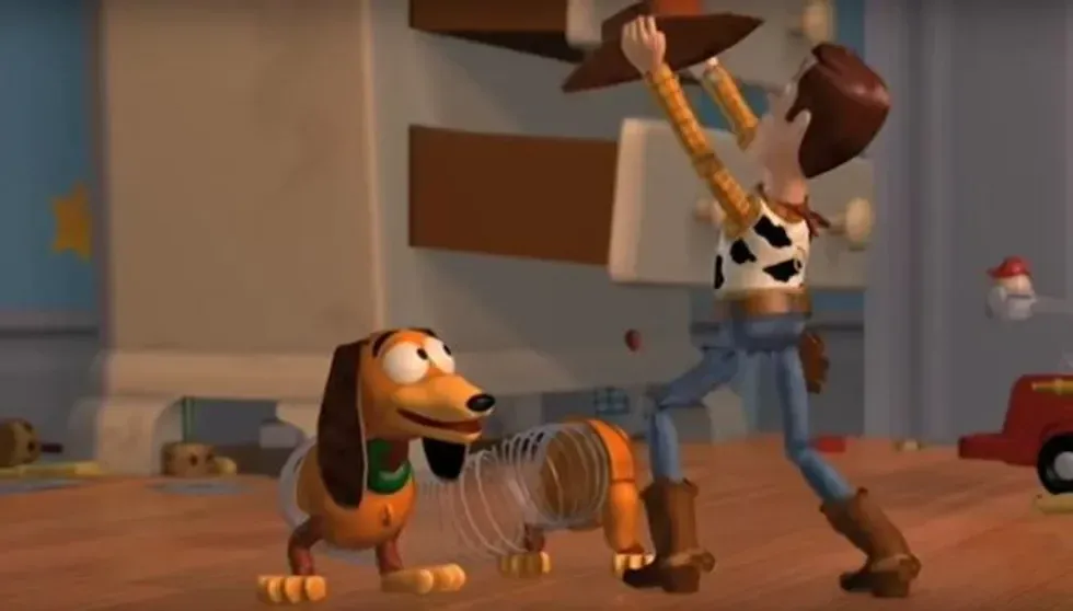 Slinky in Toy story