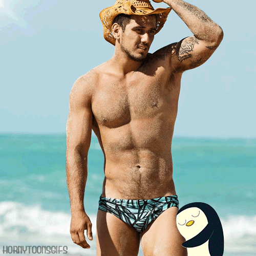Speedo Penguin gif
