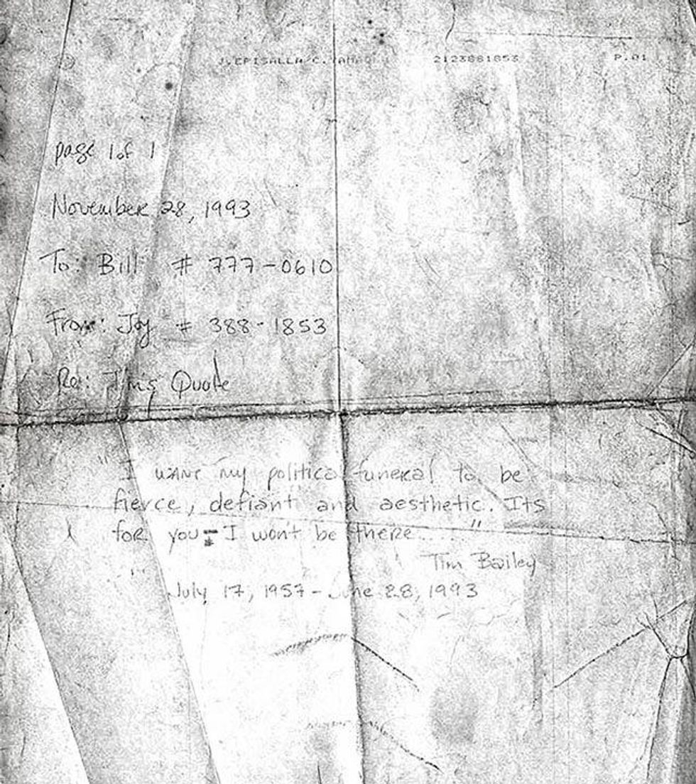 Statement from subject Tim Bailey