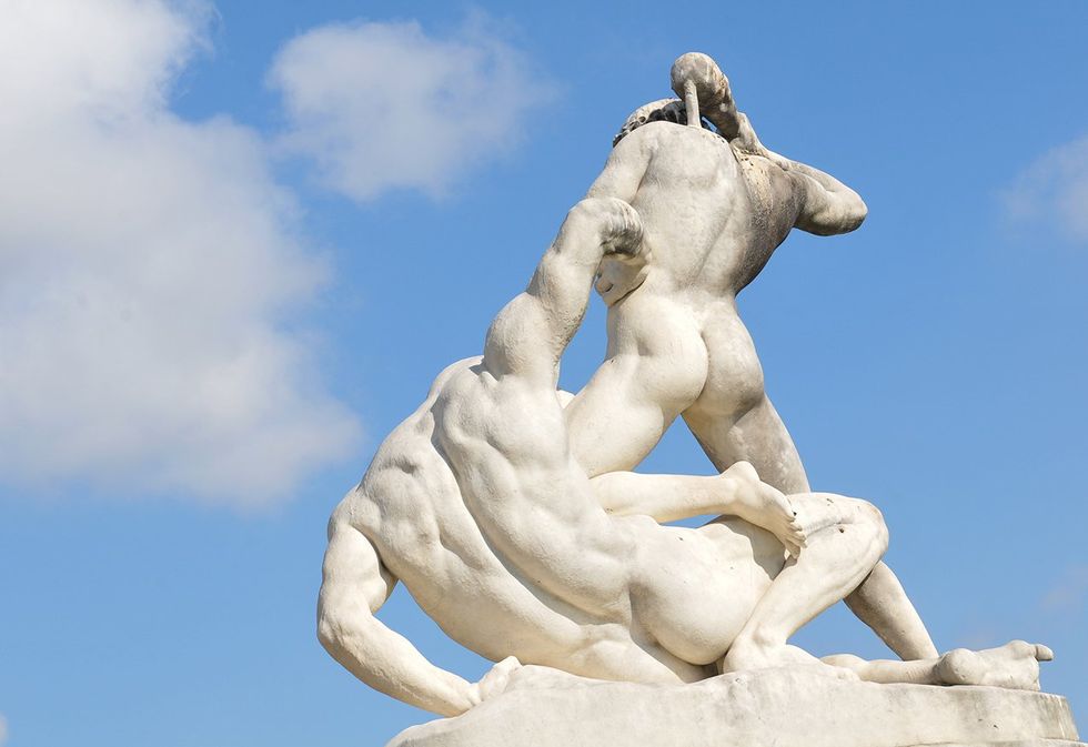 statue of male butts