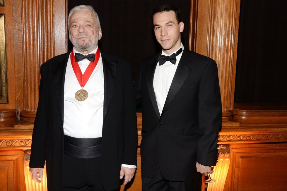 Stephen Sondheim (91) and Jeff Romley (44)