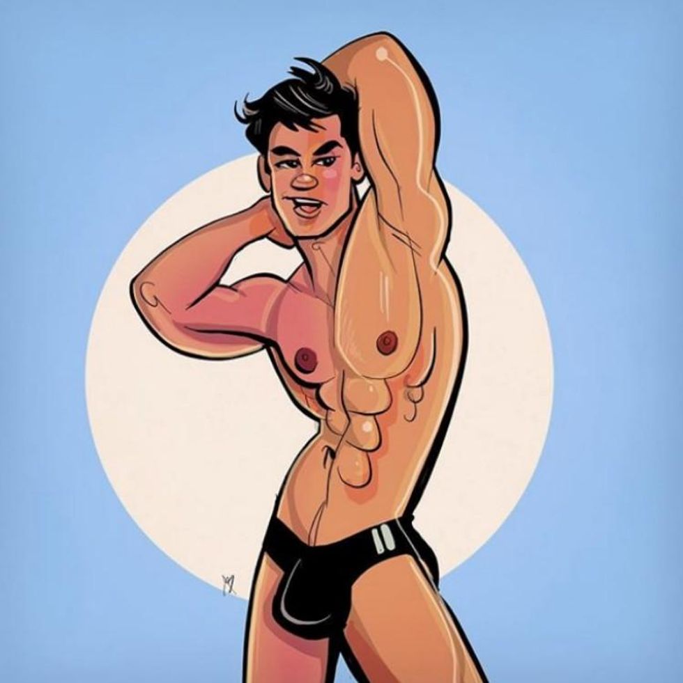 Stud Sketch Gay Instagram Artist