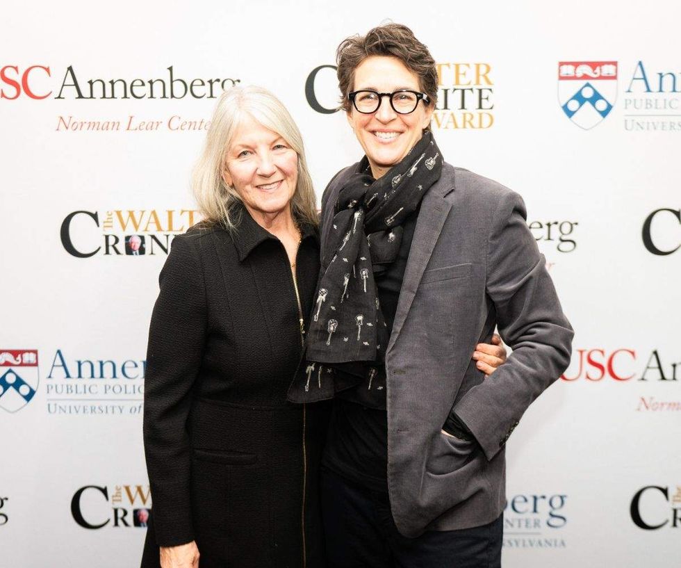 Susan Mikula and Rachel Maddow