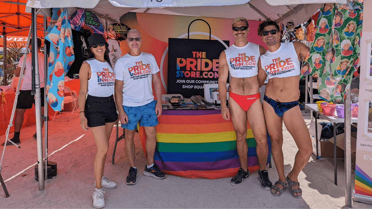 Take a sneak peek at The Pride Store’s Miami Beach Pride booth with these exclusive photos!