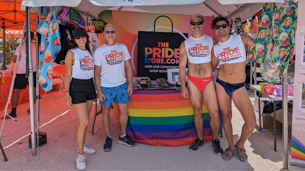 Take a sneak peek at The Pride Store’s Miami Beach Pride booth with these exclusive photos!