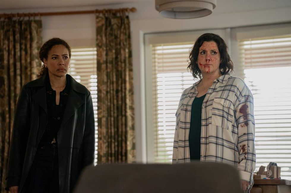 Tawny Cypress and Melanie Lynskey in 'Yellowjackets'
