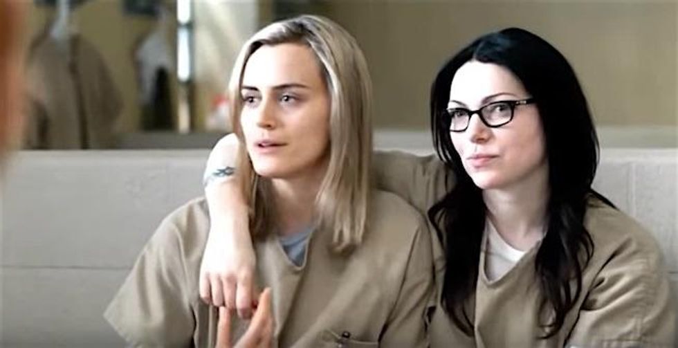 Taylor Schilling and Laura Prepon