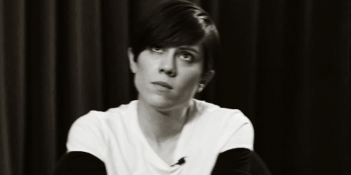 Tegan and Sara annoyed.