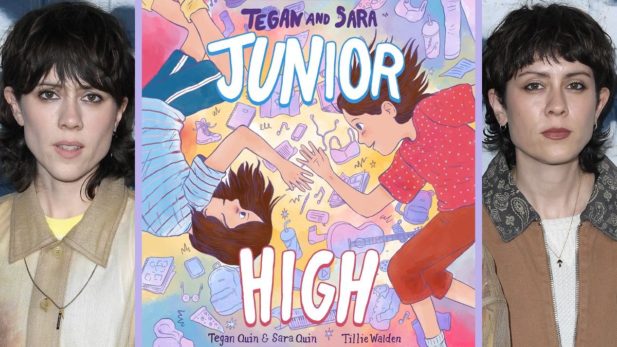 Tegan and Sarah and the cover of Junior High 