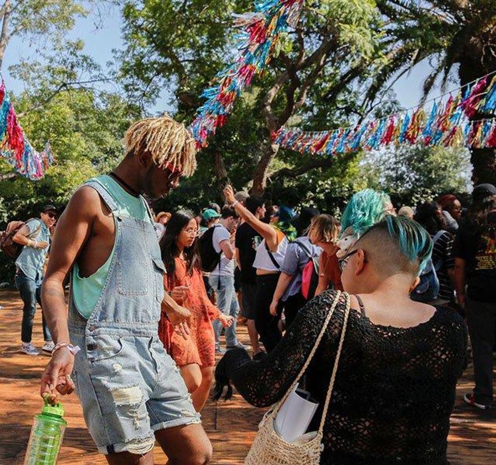 The crowd at FYF Fest