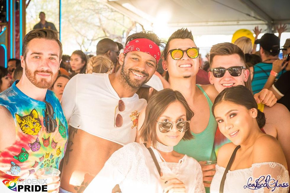 The crowd of celebrants was estimated at 13,000!