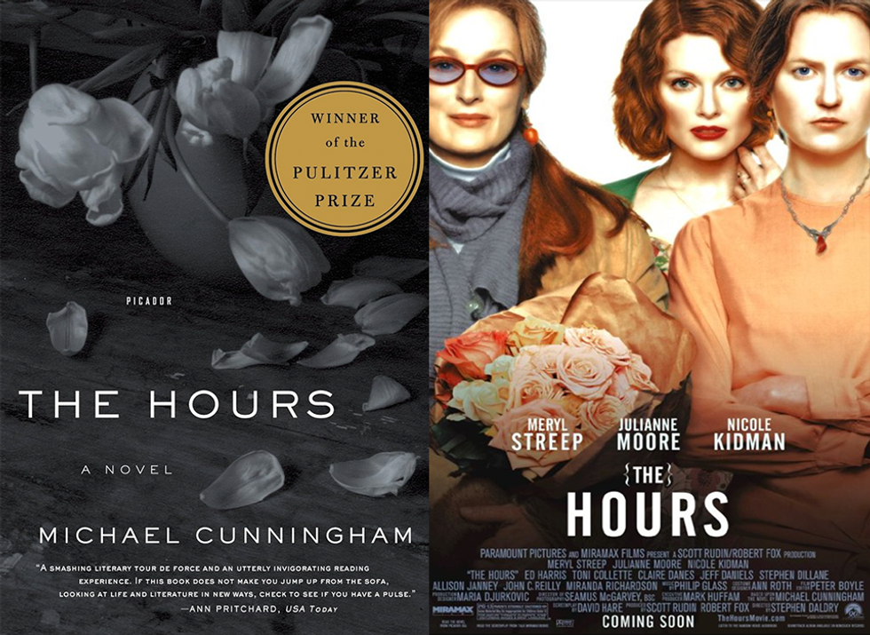 The hours book cover and movie poster