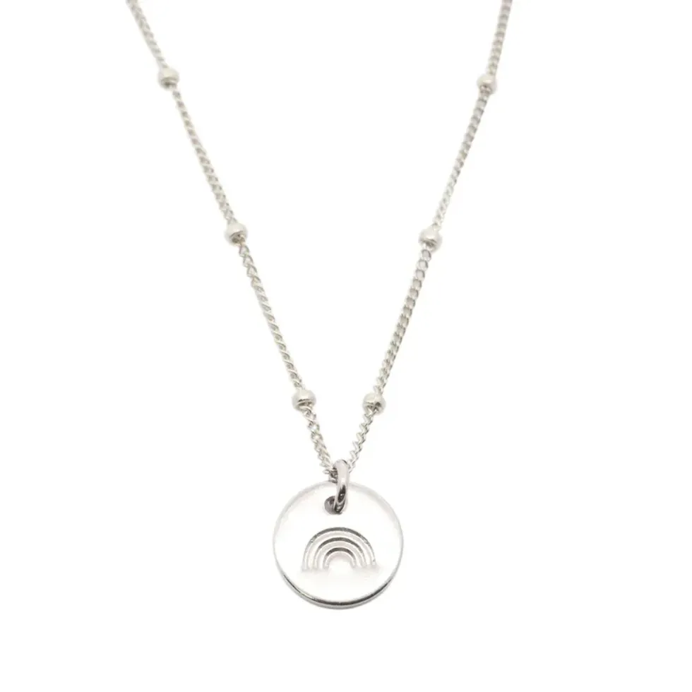 THE NASHELLE PETITE RAINBOW NECKLACE: SHOP ON SALE NOW STARTING AT $45.00.