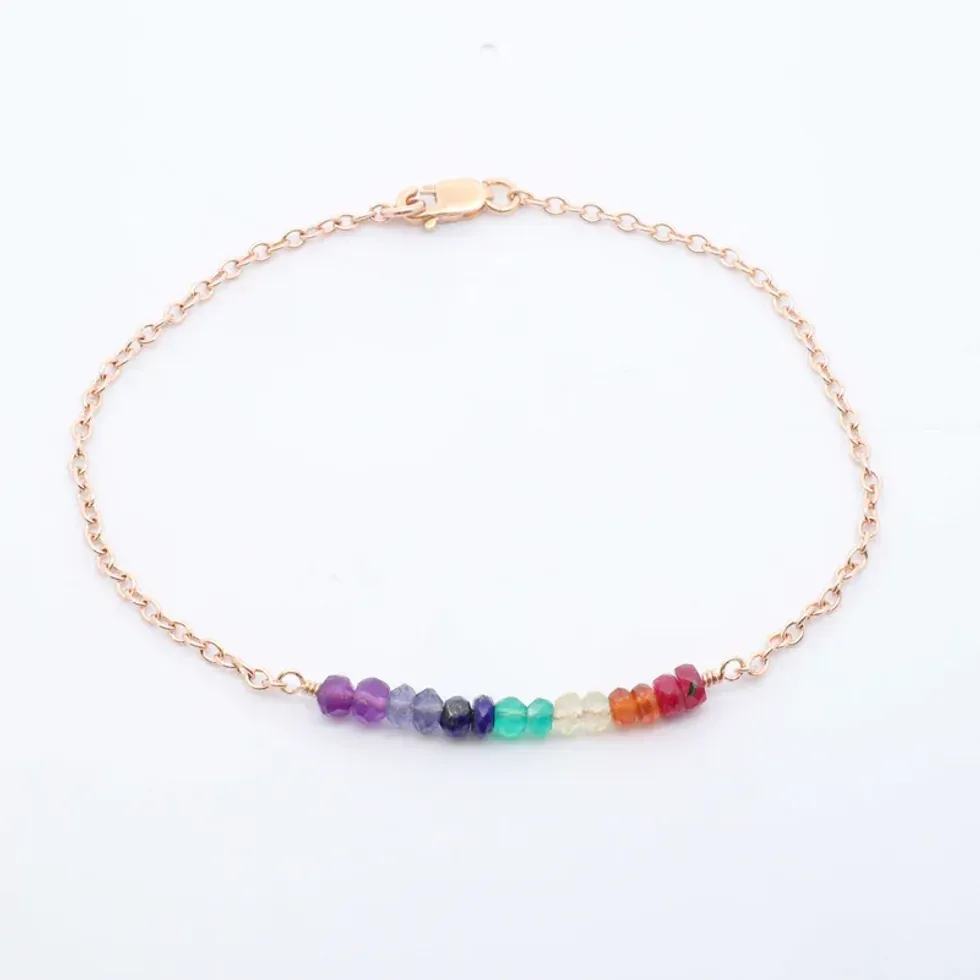 THE NASHELLE RAINBOW GEM BRACELET: SHOP ON SALE NOW FOR $39.00.