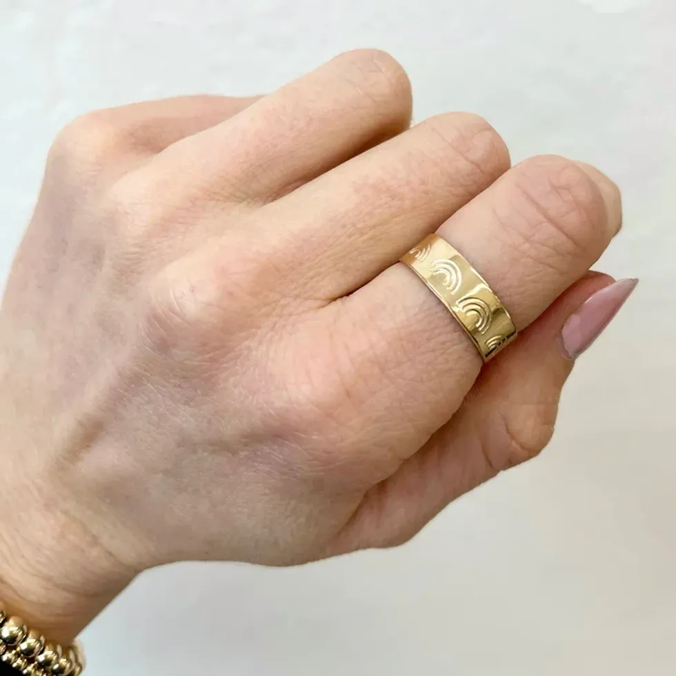 THE NASHELLE RAINBOW RING: SHOP ON SALE NOW FOR $75.00.