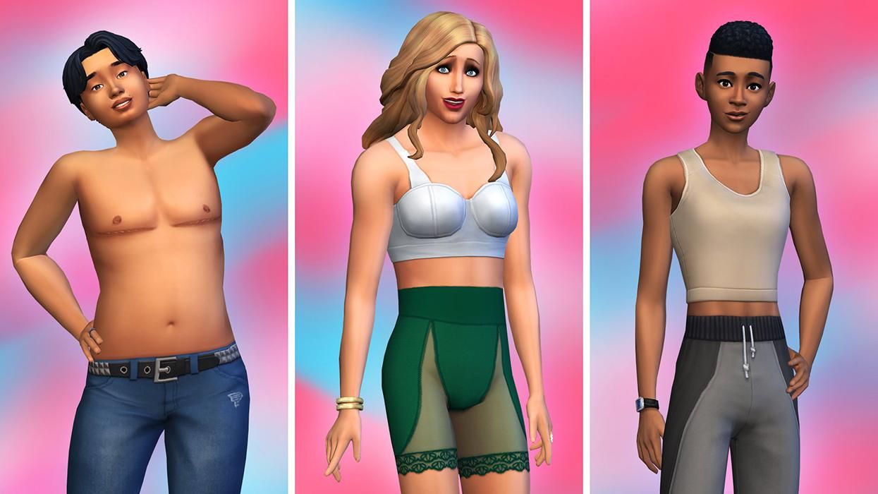 The Sims's new trans inclusive options