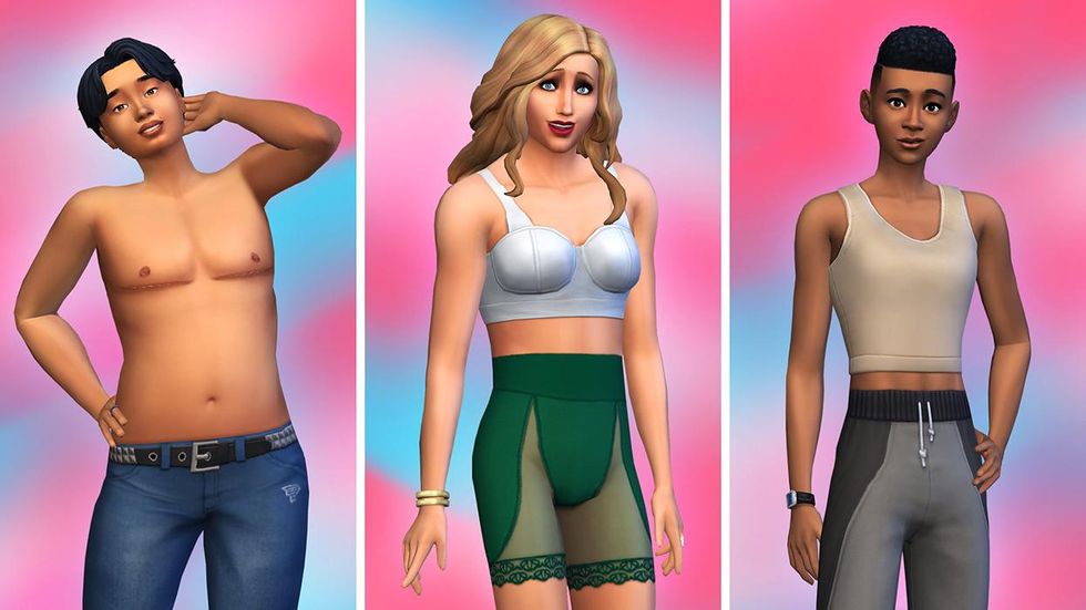 The Sims's new trans inclusive options