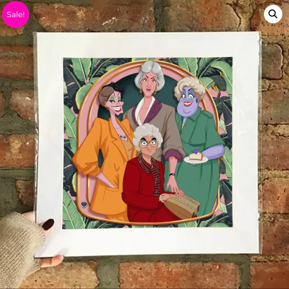 THE WERKROOM - SMALL MATTED POSTER SPECIAL EDITION - GOLDEN VILLAINS