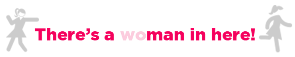 There's a man in here!