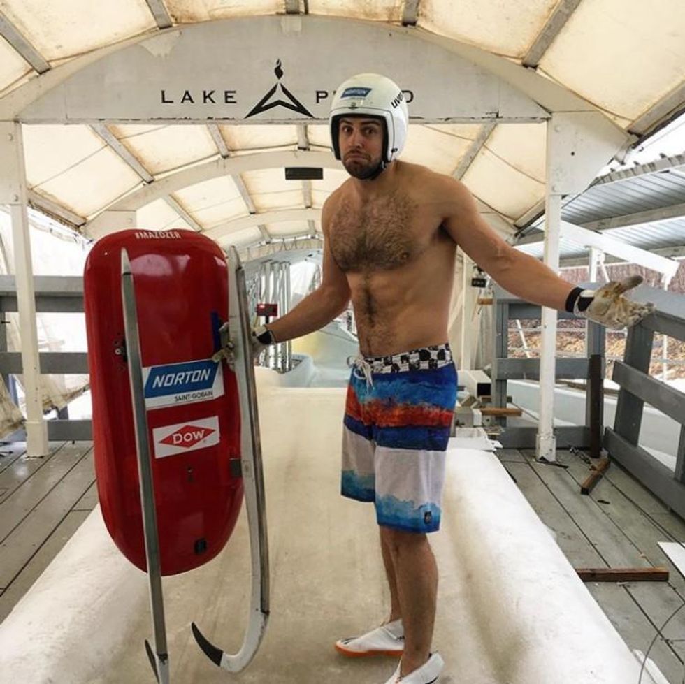 These 15 Photos of Chris Mazdzer Suddenly Make Us Luge Fans