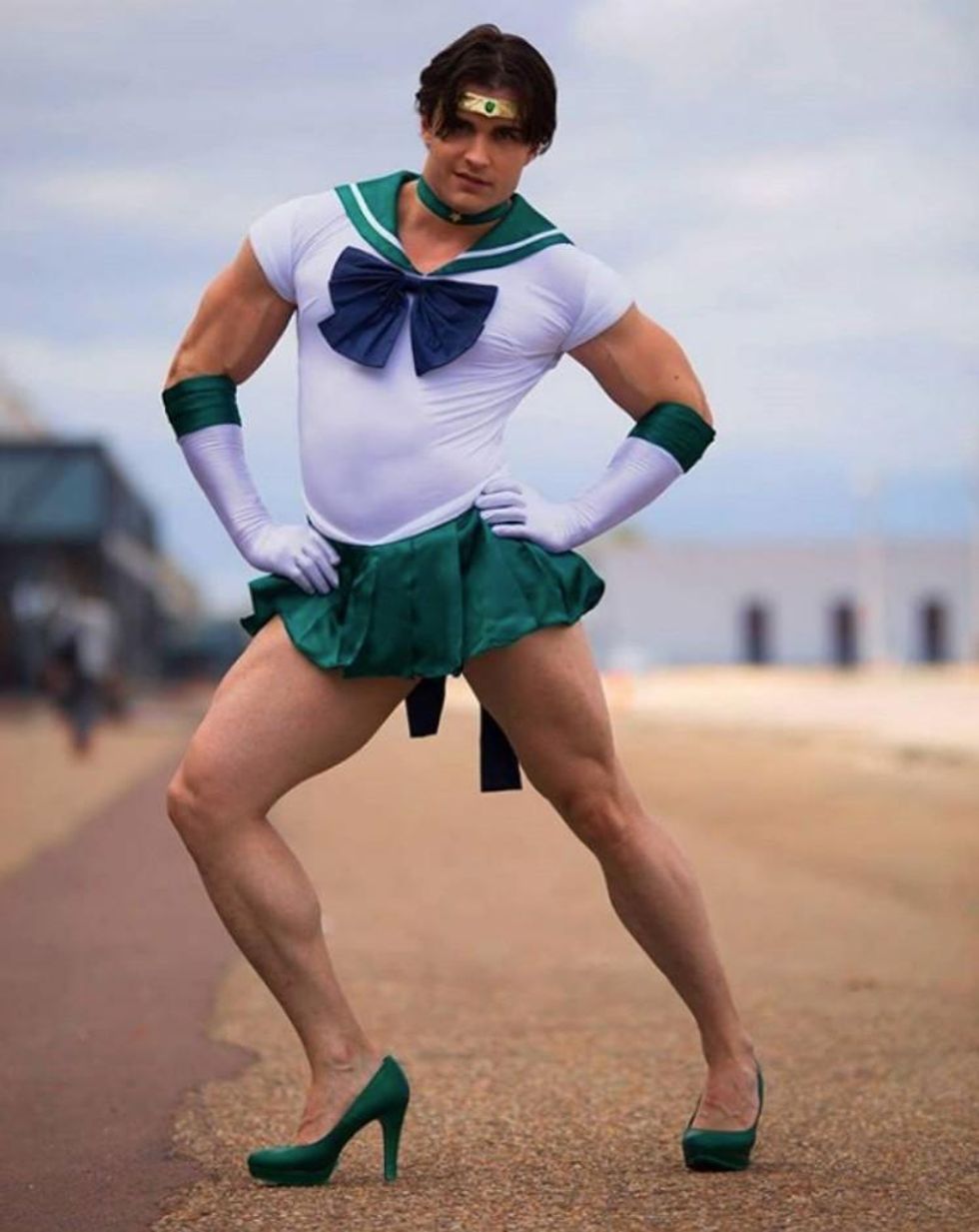 This Cosplayer Doesn't Care What Haters Think of His Sailor Neptune Look